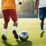 야외용 축구공 추천 - **Prompt 1: Dynamic Grass Field Play**
    "A vibrant, high-energy scene of young adults, approximat...